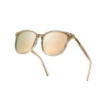 Myiaur Womens Polarised Sunglasses with Oversized Mirrored Lens