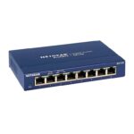 NETGEAR 8 Port Gigabit Ethernet Switch (GS108) Unmanaged Network Switch Ethernet Splitter Desktop or Wall Mount