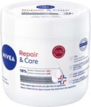 NIVEA Repair & Care Urea Cream (400ml), Deeply Hydrating Moisturising Cream, Moisturises Dry Skin With Urea and Glycerine for 72H, Ideal for Body, Hand and Face