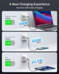 NOVOO 100W GaN III USB-C Charger (3-Port) – Prime Exclusive – Sold by Mbest EU / FBA
