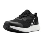 NY Threads Mens Running Shoes for Training, Black/White, Size 9