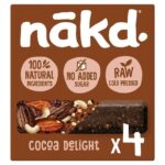 Nakd Cocoa Delight Fruit & Nut Bars 4x35g – Nectar Price