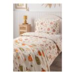 Natural Pumpkin Print Duvet Set – Double