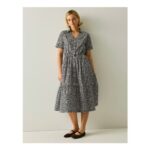 Navagio Pure Cotton Midi Shirt Dress