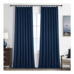 Navy Blue Blackout Curtains, 102-Inch, Kids Room, 2 Panels