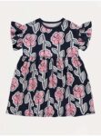 Navy Floral Jersey Dress free C&C