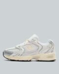 New Balance Womens 530 Trainer, Silver / Beige / Sail, Size 4, Free C&C
