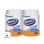 Nicky Unlimited, 6 Rolls of Multipurpose Towel, 3-Ply