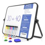 Nicpro Dry Erase Small Whiteboard A3 with Non-Slip Stand, 30 X 40 Cm