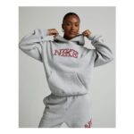 Nike Womens Studio Fleece Oversized Crop Hoodie