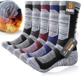 Niorasen Thermal Socks for Men, 5/8 Pairs Thick Warm Winter Work Socks