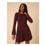 Nobodys Child Just Arrived Polka Dot Mini Skater Dress