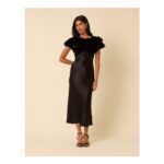 Nobodys Child Lola Velvet Mix Midi Dress