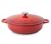 Non-Stick Aluminium Pot with Lid Sturdy Shallow Dutch Oven 3.9L – Sold by MALMO / FBA