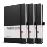 Notebook A5, 3 Pack Journal A5 Notebook 200 Pages 80 GSM Journal Notebook