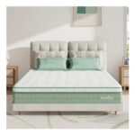 Novilla King Size Gel-Memory Foam 3-Zone Pocket Sprung Mattress 150x200x27cm