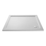 Nuie White Slip Resistant Rectangular Shower Tray 1100 X 800mm
