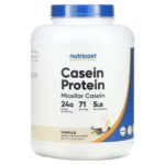 Nutricost, Casein Protein, Vanilla 2.2kg