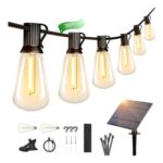 OHLUX Solar Festoon Lights Remote, 17 ST38 LEDs, 35 Ft