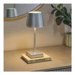 OHS Battery Operated Lamp – Silver