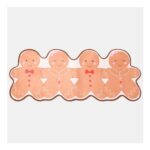 OHS Gingerbread Family Christmas Bath Mat – Brown