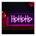 OHS Ho Ho Ho LED Sign – Hot Pink Or Red