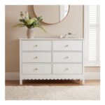 OHS Scallop 6-Drawer Unit – Cream