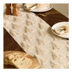 OHS Tufted Christmas Tree Runner – Cream