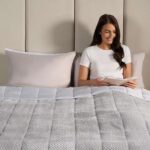 OHS Weighted Waffle Fleece Blanket Adult 8kg, 150cm x 200cm Silver Colour Only – Sold & Shipped by OnlineHomeShop