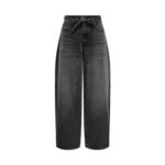 ONLY Womens Onlgianna Straight Jeans Washed Black 32W 34L
