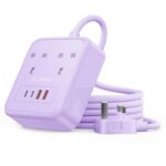 ORICO 1.5M Extension Lead with USB Slots, PD 20W USB C Charger Purple (W/voucher) Sold by ORICO Official Store, FBA