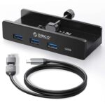 ORICO USB 3.0 Hub, 4-Port 5Gbps, 3x USB-A & USB-C, Aluminum Clip, 5V Power, 3.3ft Cable – Sold by ORICO Official Store / FBA