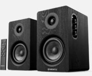 Oakcastle BK100 Black Bluetooth 2.0 60W Active Speakers Pair & Remote Control – Manufacturer Refurb – w/code. Sold by Thorness Outlet