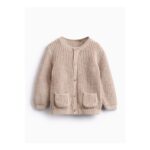 Oatmeal Knitted Cuddle Me Slogan Cardigan 18-24 Months