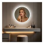 Olyvren 50cm round Mirror with LED Lights