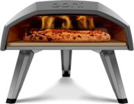 Ooni Koda 12 Gas Pizza Oven 12 Propane Powered Outdoor Oven with 37 mBar Regulator and Gas Hose, Portable Pizza Oven Reaches 500C in 15 Minutes- Foundry Black