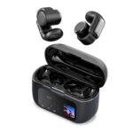 Open-Ear Clip-on Headphones, Wireless Bluetooth Earbuds, Display, 4GB