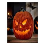 Orange Halloween Light & Sound Pumpkin Decoration