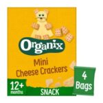 Organix Mini Cheese Crackers 12 Months 4 X 20g (80g)