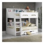 Orion White Wooden Storage Bunk Bed