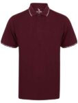 Osten Basic Cotton Pique Polo Shirt With Tipping in Windsor Wine – South Shore – With Code (6 Colours Available)