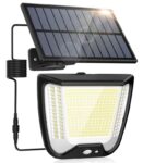 Outdoor Solar Powered Security Lights – 288 LED Solar 3 Motion Sensor Mode Outside Solar Panel 270 Lighting IP65 WP – Sold By NPY-EU/FBA