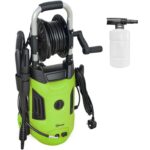 Outsunny 1800W High Pressure Washer, 420 L/h Flow, with Hose Reel, Green – Sold and Shipped by Aosom MHSTAR UK