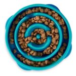 Outward Hound Slow Feeder Bowl, Medium Turquoise