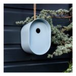 Oval Bamboo Fibre Birdhouse – Blue