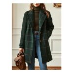 Oxford Wool Check Coat