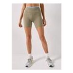 P.E Nation Womens Training Stellar 5 Inch Bike Shorts – Beige