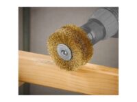 PARKSIDE Wire Brush 80 mm Drill Attachment for Sanding, Polishing and Grain Highlighting – 4year warranty
