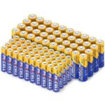 PKCELL 40 x AA & AAA Batteries, 1.5V Carbon AA AAA Combo pack Batteries for Keyboards Clocks Remote Controls, 80 Pack