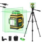 PREXISO 3×360 Laser Level with Tripod, 30m Cross Line & USB Rechargeable with checkout discount – Sold by TS.Werkzeug / FBA